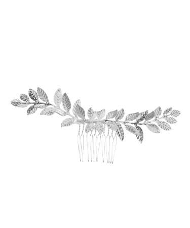 Housoutil Goddess Headpiece Wedding Hair Comb Silver Bridal Comb for Wedding Silver Wedding Combs for Hair Bridal Hair Clip Retro Hair Combs Tiara Accessories Mori Department Bride