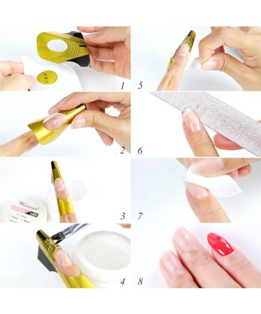 200pcs LATRAT Nail Screen Extender - Gold Rectangular Nail Art Extension Tray for Gel & Resin Nails - International Shipping Available - Buy Online on GoSupps.com