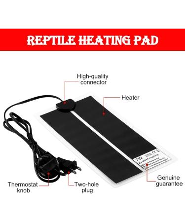 2 PCS Reptile Heating Mat Warmer Mat Pad with Temperature Control Fit Adjustabl Reptile Heat Mat 5W/7W/14W/20W Warmer Mat Pad for Reptiles Turtle Tortoise Snakes Snails Lizard Gecko Spider (14W) - Buy Online on GoSupps.com