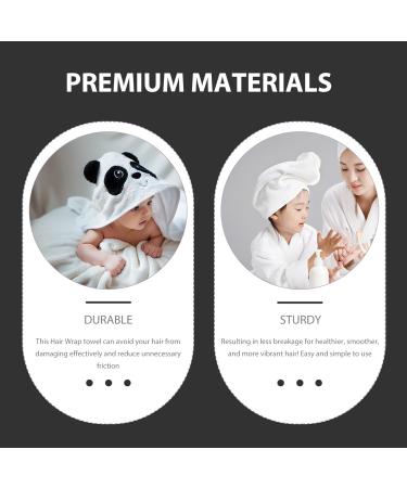 Ciieeo 4pcs Dry Hair Cap Fast Drying Shower Cap Hair Turbans for Wet Hair Kids Shower Head Turban Quick Caps Hair Drying Tool Cute Polyester Nylon Warp Knitted Coral Fleece As Shownx4pcs 65X25CMx4pcs - Buy Online on GoSupps.com