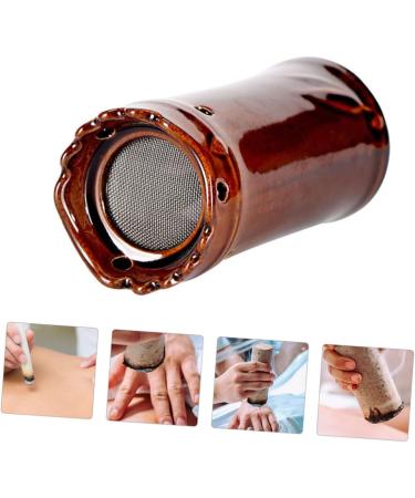 Healeved Moxibustion Pot - Smoke-Free Moxa Purifier Portable Heating Ceramic Moxa Jar & Moxa Stick - Buy Online on GoSupps.com