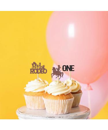 Kaakswa 24Pcs Cowboy Cupcake Topper West Cowboy Happy Birthday Party Decorations My 1st Rodeo Cowboy Birthday Decorations Baby Shower Party Supplies - Buy Online on GoSupps.com