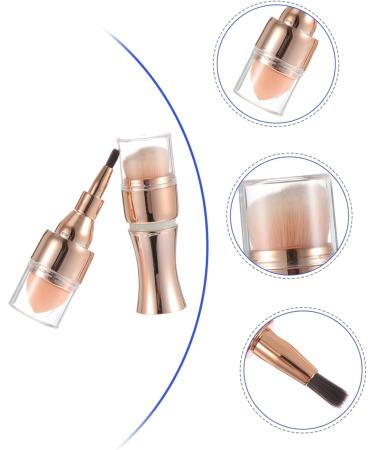 Ipetboom 1pc 4 in 1 Makeup Brush Fake Lips Multifunctional Blush Brush Multifunctional Makeup Tool Makeup Loose Powder Brush Double Ended Makeup Brush Accessories Plastic Portable - Buy Online on GoSupps.com