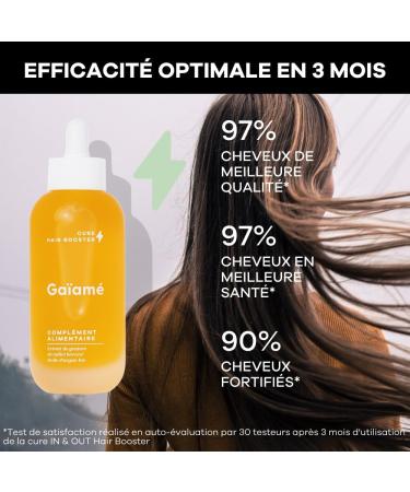 Ga am 30-day anti-hair loss and growth food supplement. Made in France. -50% hair loss Doubled density. Restores the - Buy Online on GoSupps.com