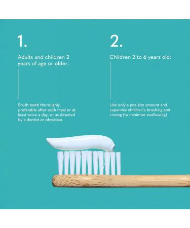 Smileactives Tartar Control Fluoride Toothpaste - Teeth Whitening Gum Health & Cavity Repair - Vanilla Mint Flavor - 6 oz - Buy Online on GoSupps.com