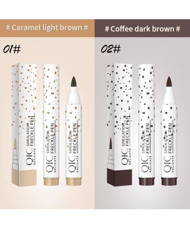 Freckle Pen - Durable Waterproof Fake Freckle Makeup Tool | Soft Dot Spot Pen (Light Brown) for Natural Look - Buy Online on GoSupps.com