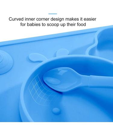 Super Kitchen Silicone Baby Suction Plate for Feeding | Blue | 1 Count - Buy Online on GoSupps.com