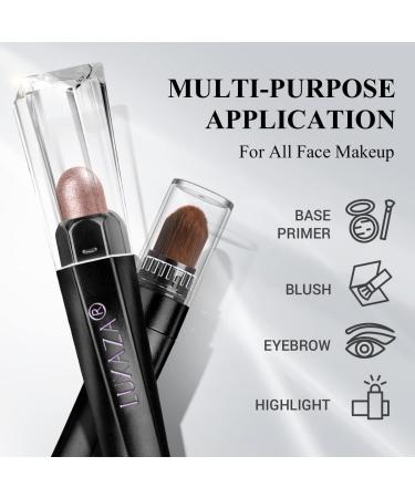 LUXAZA 6PCS Pink Brown Eyeshadow Stick Makeup Set | Metallic, Matte, Shimmer | Cream Eye Shadow Pencil Crayon | Eyeliner, Highlighter, Brightener | Champagne Mauve - Buy Online on GoSupps.com