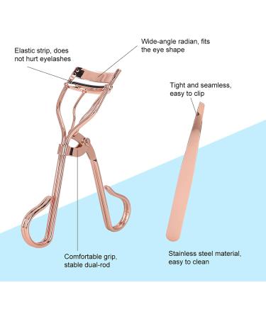 4 in 1 Eyelash Curler Kit - Curling Tweezers Scissors & Silicone Pads for Long-Lasting Eyelashes - International Shipping Available - Buy Online on GoSupps.com