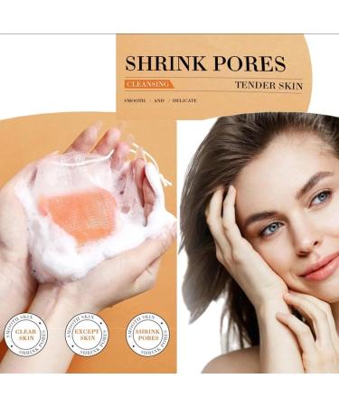 Kojic Acid Soap Bar Facial Soap Deep Cleansing Soap for Removing Black Spots and Moisturizing Soap Bar for Face and Body Solid Soap for Reducing Acne and Scar (100g) orange - Buy Online on GoSupps.com