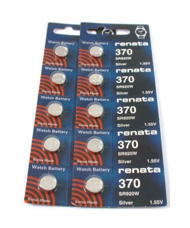 #370 Renata Watch Batteries 10Pcs
