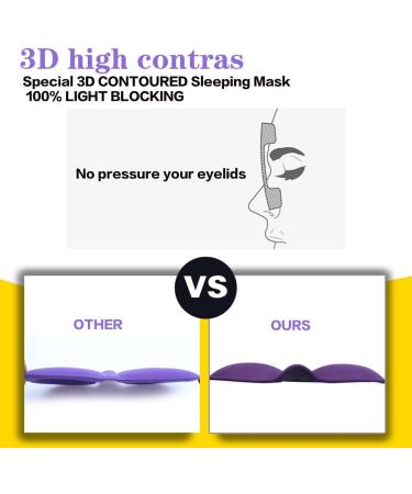 REEBENT 3D Eye Mask for Women - Machine Washable Sleep Mask - Black+Rose - Buy Online on GoSupps.com