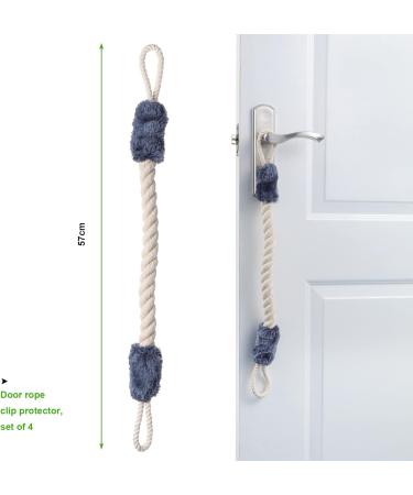 Kinsinder 4 Pcs Door Stop Rope Set | Anti-Crash Door Cord Clamp for Baby Safety | Finger Pinch Guard Protectors - Buy Online on GoSupps.com