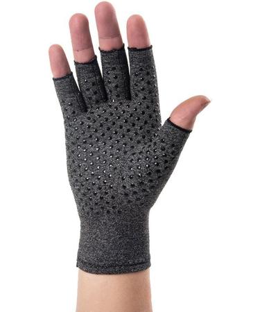 Buy Arthritis Gloves for Men & Women | Fingerless Compression Gloves for Rheumatoid & Osteoarthritis Relief - Stylish Grey (M - Buy Online on GoSupps.com