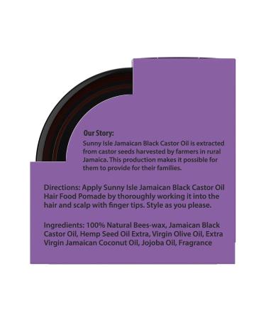 Sunny Isle Lavender Jamaican Black Castor Oil Hair Pomade 4oz (Pack of 2) - Nourishing Hair Care for All Hair Types - International Shipping Available - Buy Online on GoSupps.com