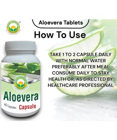 BASIC AYURVEDA Aloe Vera Capsules - 460 MG | Support Gut Health, Digestive Health & Immune Health | Natural Herbal Supplement | Helps Maintain Balanced Stomach Acidity, Aloin Free | 40 Capsules - Buy Online on GoSupps.com