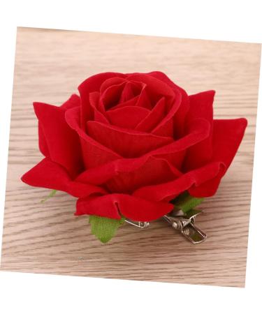 FRCOLOR 2 1 Rose Clips for Hair Rose Hair Accessories Flower Hair Accessories for Women Flower Pins for Clothes Red Brooch Room Accessories Rose Hair Clips for Girls Bride Wedding Mexico medium Red - Buy Online on GoSupps.com