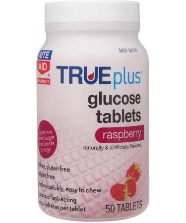 Rite Aid Glucose Tablets Raspberry 50 Count - Blood Sugar Support Supplements - Buy Online on GoSupps.com