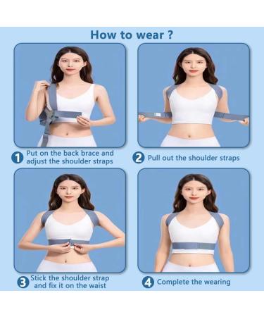 QTOETUII Posture Corrector Back Brace and Posture Corrector for Women and Men Comfortable Breathable Support Back Brace Provide Pain Relief for Neck Back Shoulders Spine Corrector Support Adjustable Posture Trainer (Medium) Medium(23"-32") - Buy Online on GoSupps.com