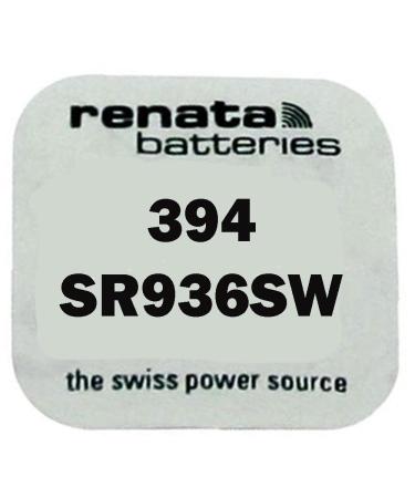 Strip of 10 Genuine Fresh Renata 394 SR936SW Swiss Made Silver 1.55v Batteries