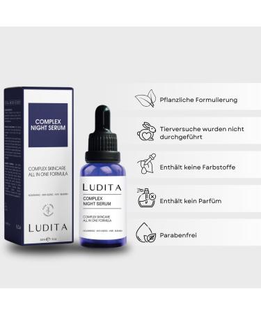 LUDITA Complex Night Serum All in One Formula - Buy Online on GoSupps.com