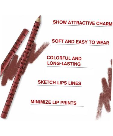 Healvian 3 Sets Beauty Lip Pencil Natural Lip Liner for Women Long Lasting Correct Lip Shape Family 12 Pieces * 3 - Buy Online on GoSupps.com