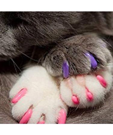 20x Pink Cat Claw Protectors - Anti-Scratch Caps for Kittens - Size S - International Shipping - Buy Online on GoSupps.com