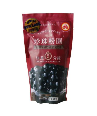 WuFuYuan Black Tapioca Pearl 8.8 Oz - Pack of 2 | Authentic Taiwanese Bubble Tea Ingredient - Buy Online on GoSupps.com