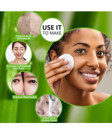 Glycolic Acid Pads 20% with Salicylic Acid & Hyaluronic Acid - Deep Cleaning for Blackheads Pore Reduction & Balanced Skin - 50 Pads | Shop Internationally - Buy Online on GoSupps.com