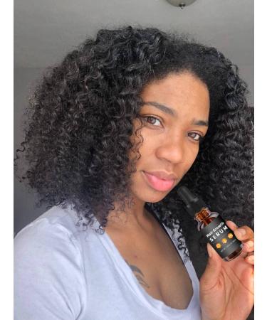 Allurium Hair Growth Serum for Black Women - African Formula with Natural Ingredients for Longer, Thicker Hair - 2 Bottles - Buy Online on GoSupps.com