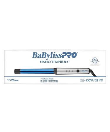 BaBylissPRO Nano Titanium 1 Inch Curling Wand - Professional Hair Styling Tool - Buy Online on GoSupps.com