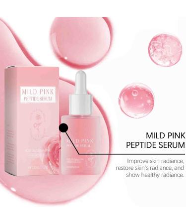 Rose Pink Peptide Serum Pink Glow Serum Peptide Whitening Serum Niacinadmie Serum Hydrating & Moisturizing & Firming Uneven Skin Tone Pore Care Korean Skincare (1) - Buy Online on GoSupps.com