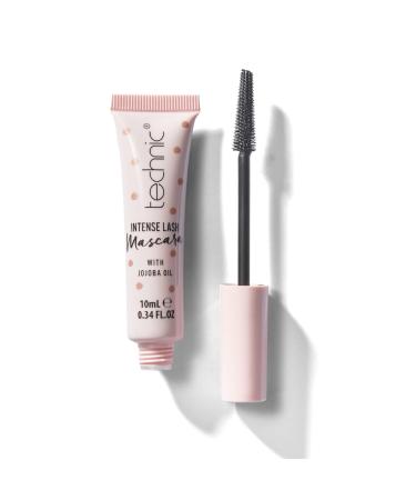 Technic Intense Lash Mascara in Rich Black - Vegan Formula With Jojoba Oil & Vitamin E To Moisturise & Condition Lashes With a Tapered Wand For Intense Length & Volume In Just One Coat. 10ml - Buy Online on GoSupps.com