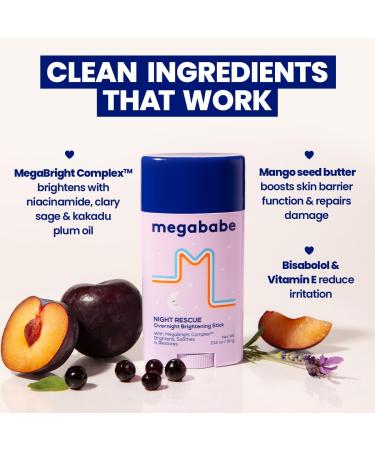 Megababe Night Rescue | Brightening & Soothing | 2.12 oz - Buy Online on GoSupps.com