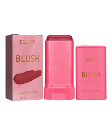 Women's Facial Blusher Stick | Creamy Makeup Blusher Balm Blusher Makeup Tool Cheeks Blusher Creamy Makeup Cheeks Blusher Beauty Blusher for Face Guanglu Red