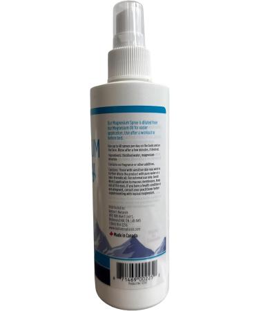 Bolton's Naturals Magnesium Oil Spray - 100% Made in Canada | Magnesium Chloride Spray with Essential Trace Minerals | 237 ml (237 Ml (Pack of 2)) 16 Fl Oz (Pack of 1) - Buy Online on GoSupps.com