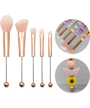 Eye Makeup Brushes Makeup Brush Set for Women Beaded Rose Gold DIY Faux Fiber Make Up Brushes for Eyeshadow Concealer Eyebrow Foundation Contour Makeup Supplies - Buy Online on GoSupps.com