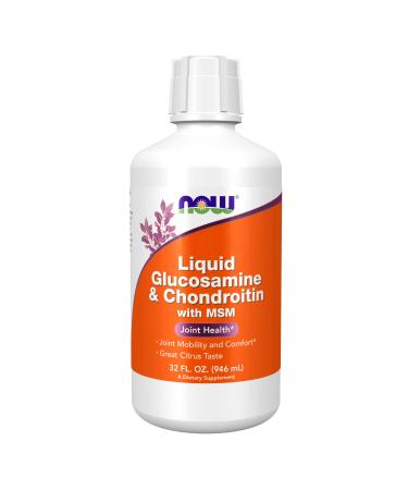 Now Foods Liquid Glucosamine & Chondroitin with MSM Citrus 32 fl oz (946 ml) - Buy Online on GoSupps.com