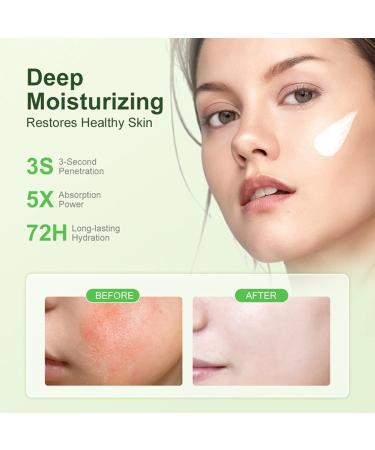 Squalane Anti Aging Face Cream- Anti Wrinkle Face Cream - Moisturiser Face Women - Barrier Repair Cream - High Efficiency Squalane Ingredients - Face Cream for Deeply Nourishes Skin - Buy Online on GoSupps.com