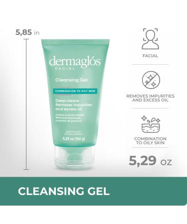 Facial Cleanser Gel for Oily & Sensitive Skin | Daily Deep Cleansing Face Wash with Provitamin B5 & Allantoin - 5.29 Oz - Buy Online on GoSupps.com