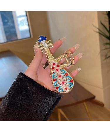 Diamond-Studded Pearl Flower Beijing Opera Fan Tassel Hairpin Grab Clip Shark Clip Creative Hair Accessories Female (Color : 2111a) - Buy Online on GoSupps.com