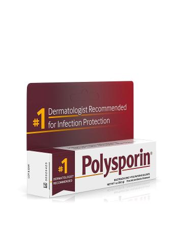 Polysporin First Aid Antibiotic Ointment Without Neomycin, Travel Size, 1 Oz Tube