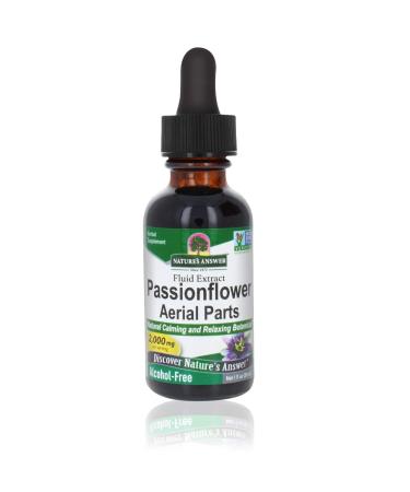 Nature's Answer Passion Flower | Super Concentrated | Liquid Herbal Tincture Supplement Drops | Natural Calming Botanical | Non-GMO | Alcohol-Free, Gluten-Free & Vegan 1oz (2 Pack) 1 Fl Oz (Pack of 2)