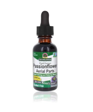 Nature's Answer Passion Flower | Super Concentrated | Liquid Herbal Tincture Supplement Drops | Natural Calming Botanical | Non-GMO | Alcohol-Free Gluten-Free & Vegan 1oz 1 Fl Oz (Pack of 1) - Buy Online on GoSupps.com