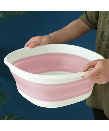 Wash Basin Dish Tub Portable Sink Foldable Dish Tub for Washing Dishes Camping Hiking and Home Portable Washing Pink Medium - Buy Online on GoSupps.com