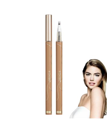 Lower Eyelashes Waterproof Eyelashes Tip Lower Eyelash Two Claws Eyeliner Two Prong Lower Eyelash Quick Drying Eye Lash Pencil Makeup Eye Lash Pencil Makeup for Party C: Tea Brown