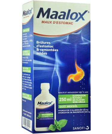 Maalox Maximum Strength Peppermint Liquid for Upset Stomach Relief - 8 oz - Buy Online on GoSupps.com