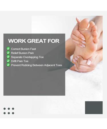 Soft Gel Toe Separator for Bunion Correction - Comfortable SEBS Toe Spacers for Men & Women - Hammer Toe & Big Toe Straightener - High Elasticity White - Buy Online on GoSupps.com