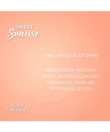 Body Fantasies Signature Sweet Sunrise Fantasy Body Spray 8oz - Buy Online on GoSupps.com