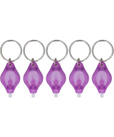 Keychain Flashlight Mini Keychain Long Battery Life 365nm 395nm Wavelength 5 Pcs for Detection - Buy Online on GoSupps.com